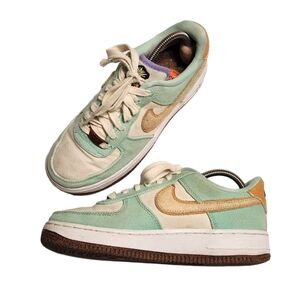 Nike Air Force 1 Low Happy Pineapple Canvas Sneakers Green 6